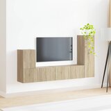 Set TV komoda Zidne 3 pcs Sonoma hrast Konstruirano drvo | shoptok.hr