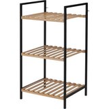 Excellent Houseware kupaonski regal s 3 bambusove police 38 &amp;times; 32,5 &amp;times; 70 cm Slike