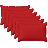  Jastuk s jastukom HOUTEN 6 kom. Crvena Umjetni lan - Crvena 40 x 60 cm 6 | shoptok.hr