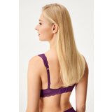 Ysabel Mora Podložen modrček Midnight Plum, brez kosti | Shoptok.si