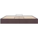 vidaXL Otomanski posteljni okvir brez vzmetnice temno rjava 160x200 cm | Shoptok.si