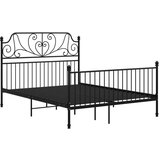  Okvir za krevet crni metalni 160 x 200 cm | shoptok.hr