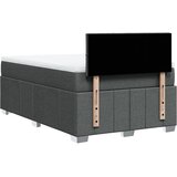  Krevet box spring s madracem tamnosivi 120 x 190 cm tkanina Slike