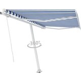  Samostojeća tenda na ručno uvlačenje 300 x 250 cm plavo-bijela | shoptok.hr