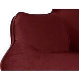 Ropez Rdeč žameten fotelj z naslonjalom za noge Niko – | Shoptok.si