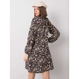 RUE PARIS Dress-WN-SK-R819-1.17-black-beige | shoptok.hr