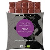 Zotter Schokoladen Bio Quadratur des Kreises s 70%/30% mlečno čokolado brez dodanega sladkorja cene