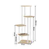 Kondela Stojalo za rože, bela/hrast sonoma, ADITE | Shoptok.si