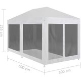  Šotor za zabave s 6 mrežastimi stranicami 6x3 m, (20610784) | Shoptok.si