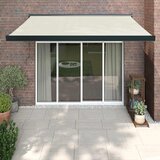 Tenda na uvlačenje krem 3,5 x 2,5 m od tkanine i aluminija Slike