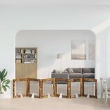  Vrata za pse z stojali 6 pcs Dimljen hrast 80 x 80 cm, (5000232738) | Shoptok.si
