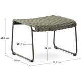 Kave Home Zelen vrtni tabure Maurina – | Shoptok.si