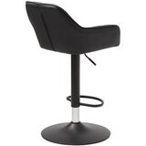 Unique Furniture Crna barska stolica podesive visine od umjetne kože Brooks – | shoptok.hr