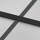 Klizna vrata s priborom crna 76 x 205 cm od ESG stakla | shoptok.hr