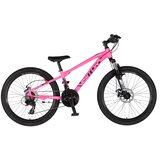 Visitor Bicikl junior 24 cascade 24" amortizer 12" disk dupli 21 brzina 142-165cm (s) roze | Eponuda.com