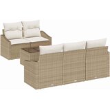 Set sofe 6 kom. Bež i krema poliratan | shoptok.hr