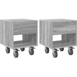  Noćni ormarić 2 pcs Siva Sonoma 40,5 x 40 x 48 cm | Eponuda.ba