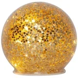 411344 - LED božićna dekoracija STAR FALL, 10xLED, napajanje 2xAA, prečnik 10 cm, zlatna