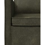 SOFA za 3 osobe Maslinasto zelena 220 x 81 x 82 cm Umjetni sued Slike