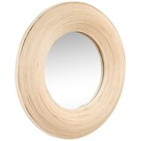Hübsch Zidno ogledalo s okvirom od bambusa ø 60 cm Blush – Cijene
