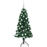 vidaXL Kotično umetno božično drevo Zelena 150 cm PVC in kovina | Shoptok.si