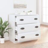  Komoda sjajna bijela 70x35,5x67,5 cm od konstruiranog drva | Eponuda.com