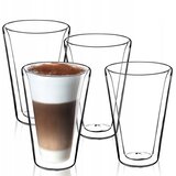 KADAX 4x veliki dvostenski termo kozarci za kavo in čaj, latte 470 ml, (5000351647) | Shoptok.si