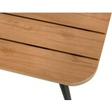  Aluminijski vrtni namještaj - Sofa + dvije fotelje + stol - crno/smeđi | shoptok.hr