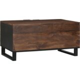 vidaXL kavna miza 80x50x40 cm iz trdnega lesa in vezane plošče | Shoptok.si