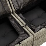  Set od 9 dijelova vrtnih blagovaonskih set s jastučićima sivi poliratan | shoptok.hr