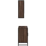 vidaXL 2-dijelni set kupaonskog namještaja boja smeđeg hrasta drveni | shoptok.hr