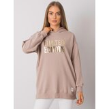 RUE PARIS Sweatshirt-RV-BL-7211.24P-dark beige | Shoptok.si