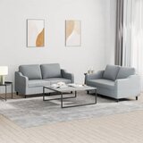  2-dijelni set sofa s jastucima svjetlosivi od tkanine | shoptok.hr