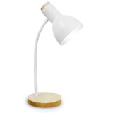  Stona lampa MARMA 1xE27/40W/230V bela/kaučukovo drvo | Eponuda.com
