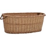 vidaXL košara za drva z ročaji za prenašanje 88x57x34 cm naravna vrba | Shoptok.si