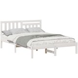  Krevetna konstrukcija Bijelo 120 x 200 cm Čvrsto borovo drvo Bijela 205.5 x 125.5 x 80.5 cm | Shoptok.si