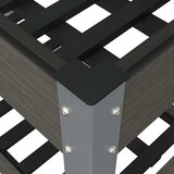  Povišena vrtna gredica s policom siva 120x50x75 cm WPC | Eponuda.com