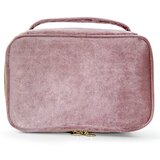 INF Žametna torbica za shranjevanje čopičev za ličenje - organizator potovalne kozmetike Pink, (21644256) | Shoptok.si