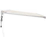 Tenda na uvlačenje krem 4 x 3 m od tkanine i aluminija | shoptok.hr