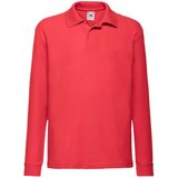Fruit Of The Loom Red Long Sleeve Polo Shirt | shoptok.hr