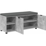  Klupa za hodnik s jastukom Betonsko Siva 100 x 38 x 46 cm | shoptok.hr