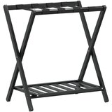  Stalak za prtljagu crni 68 x 38 x 58 cm od bambusa | shoptok.hr