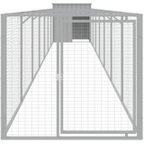  Kućica za pse s igralištem svjetlosiva 110x813x110 cm čelična | Shoptok.si