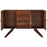  Komoda od masivnog obnovljenog drva smeđa 110 x 30 x 75 cm | shoptok.hr