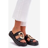 Boto Women's Platform Sandals With Gold Detail Black Ularinea | shoptok.hr