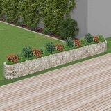 vidaXL Visoka greda gabion pocinkano železo 540x50x50 cm Cene
