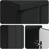 Stol s policom Crna 142,5 x 50 x 75 cm Konstruirano drvo | Eponuda.com