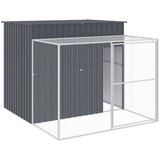  Kućica za pse s igralištem antracit 214 x 253 x 181 cm čelična | shoptok.hr