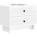  Noćni ormar s ladicama Bijela visokog sjaja 62 x 34,5 x 47,5 cm | Eponuda.com