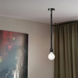  Visilica na sajli LEONARDO ROPE 1xE27/10W/230V crna | Eponuda.com